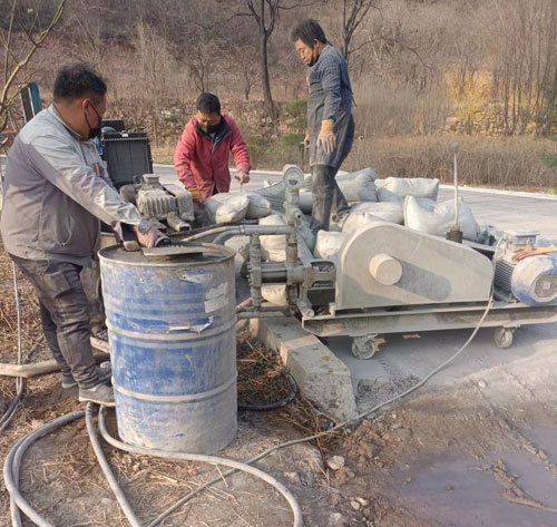 思南路面下沉注浆